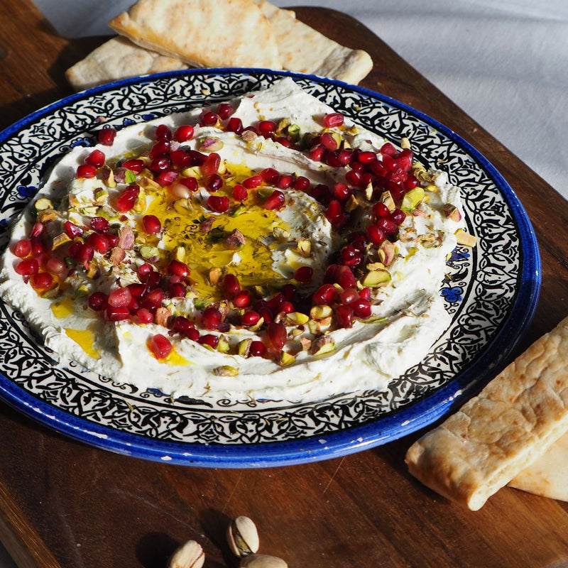 Labneh with pomegranate