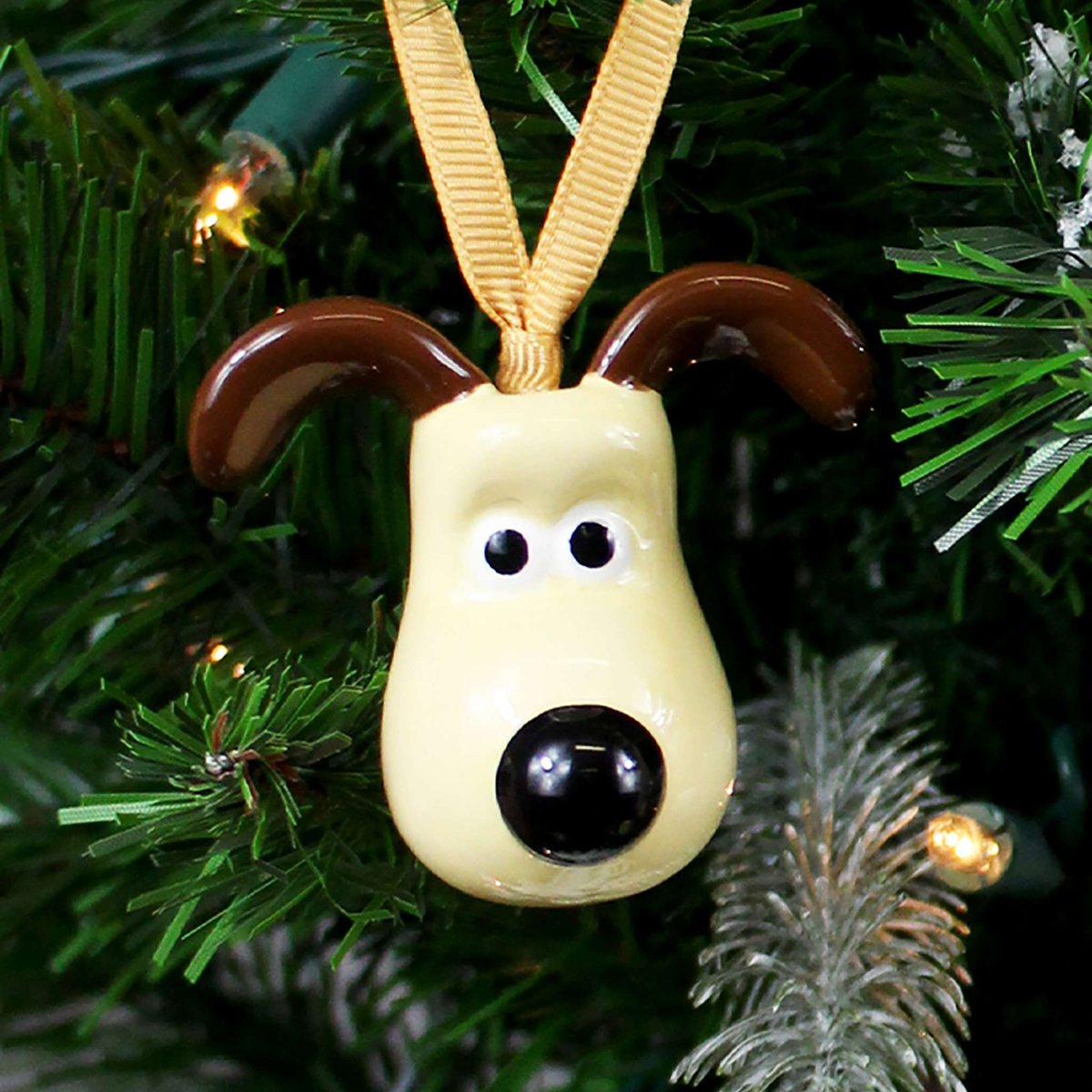 Wallace & Gromit Gromit Hanging Decoration on a Christmas tree