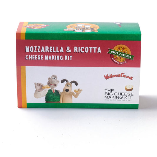 Wallace & Gromit Mozzarella & Ricotta Cheese Making Kit box