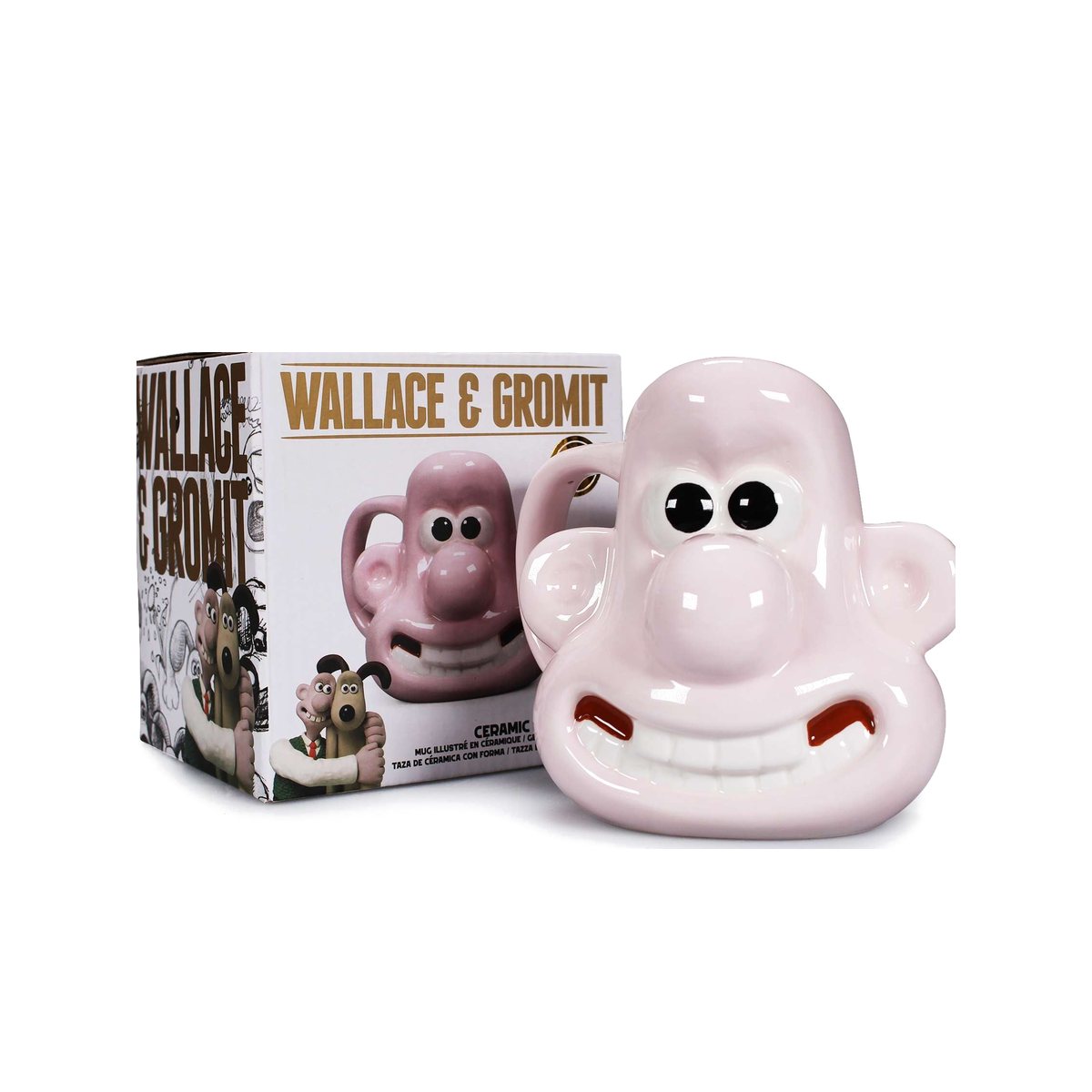 Wallace & Gromit Wallace shaped mug, another view