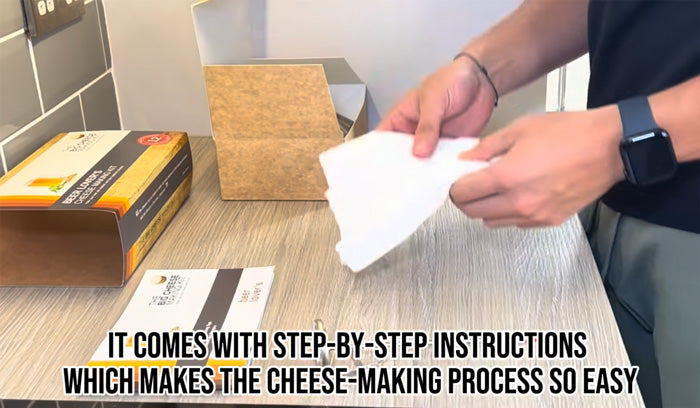 Load video: The Beer Lovers Cheese Making Kit Unboxed &amp; In Use